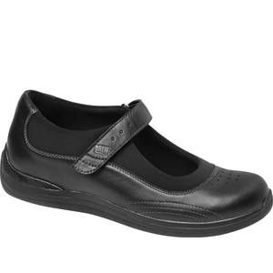NEW DREW women rose shoes in black/black stretch